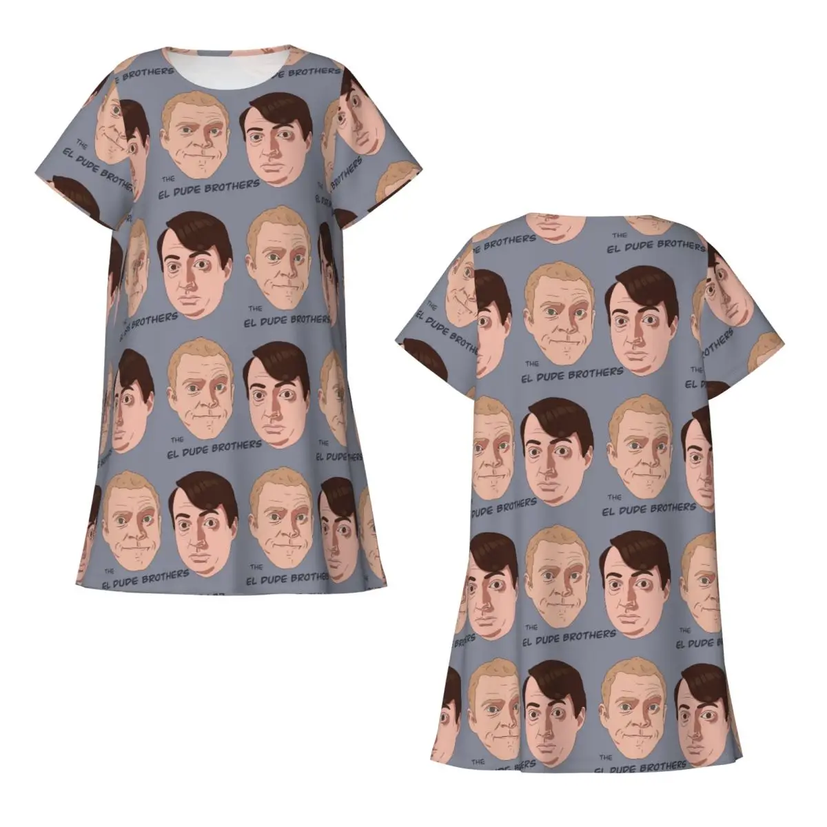 

Peep Show Mark And Jez The El Dude Brothers Short Sleeves Nightdress For Sleeping Women Short Sleeve Nightgowns Pajama Dress