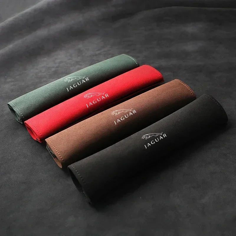 

2Pcs Car Seat Belt Cover Suede Shoulder Protection Pads For Jaguar XF XJ XE XK F-Type X-Type F-Pace I-Pace E-Pace XKR XFL XJS