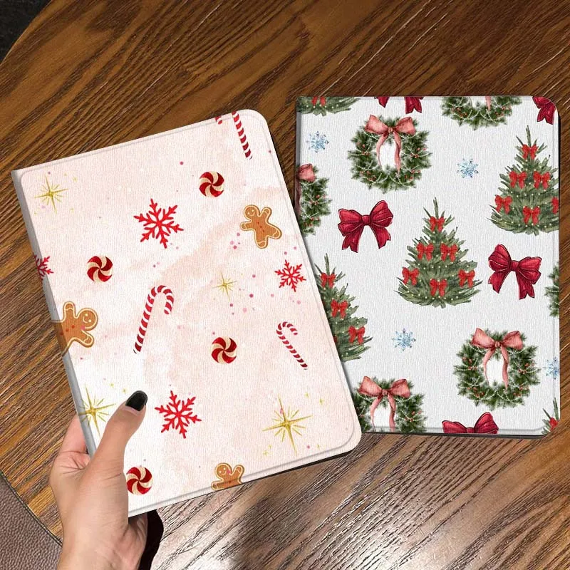 

Cartoon Gingerbread Christmas Tablet Case For Samsung Galaxy Tab S7 S8 S9 S10 FE Lite Gift