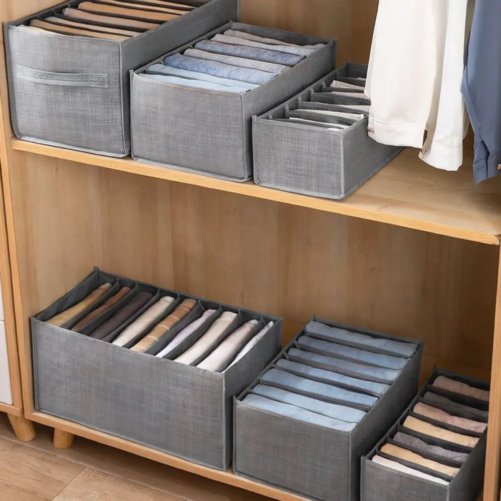 Foldable Foldable Wardrobe Clothes Organizer Box Drawer Divider Bin Closet Storage Case For Jeans Sweaters Portable Fabric - Aliexpress Deal