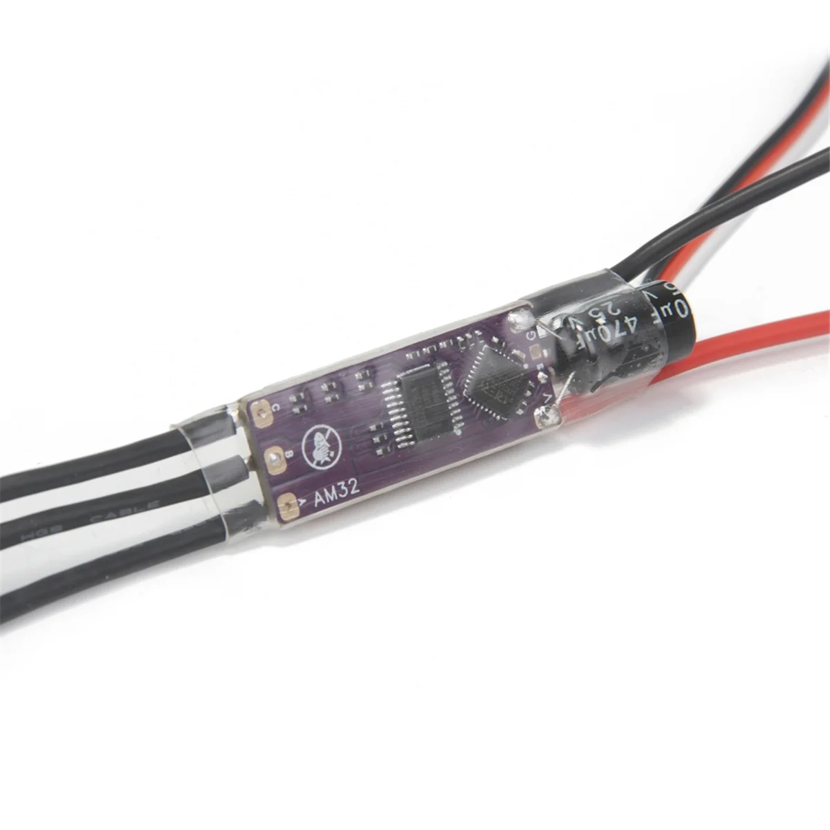 Aaa87 am32 40a esc 32 bits controlador de velocidade eletrônico cabo de sinal suporte pwm/dshot para rc carro rastreador dron motor sem escova