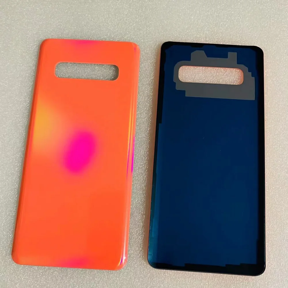 Back Glass Replacement For Samsung Galaxy S10 Plus G975U G975F Battery Cover Rear Door Shell Without Logo Replacement