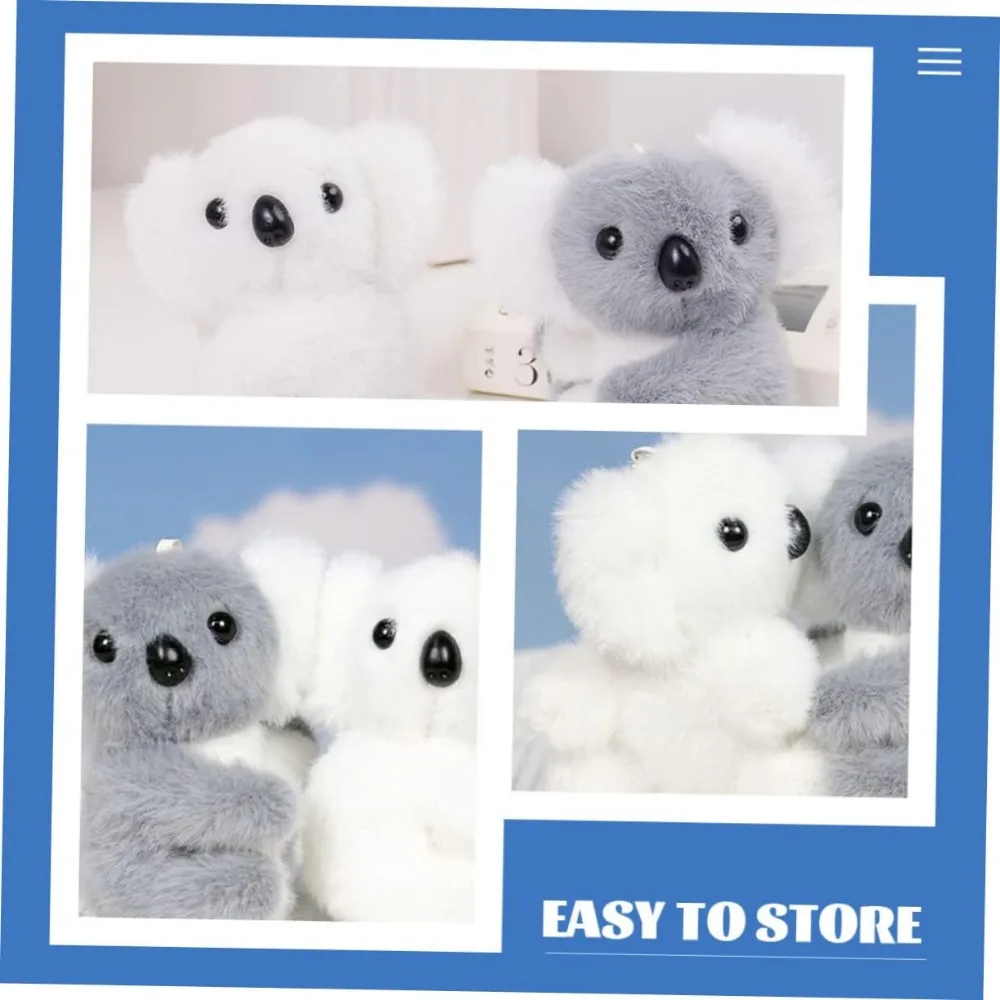 Stuffed Animal Koala Bear Plush Toy Animal Baby Toys Soft Cute Keychain Pendant for Kids Bag, Purse, Backpack, Handbag