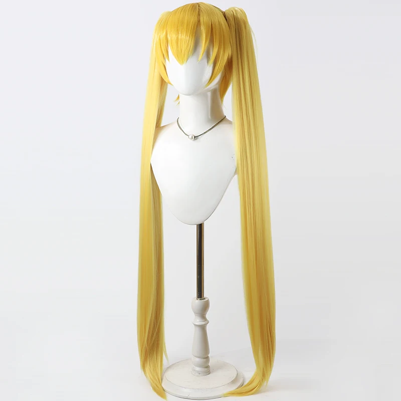 อะนิเมะพริตตี้เคียว เคียว ซันไชน์ คอสคอสเพลย์วิกผมฮาโลวีนปาร์ตี้คาร์นิวัลอุปกรณ์ประกอบฉากผมสังเคราะห์เส้นใยทนความร้อน + หมวกวิกผม