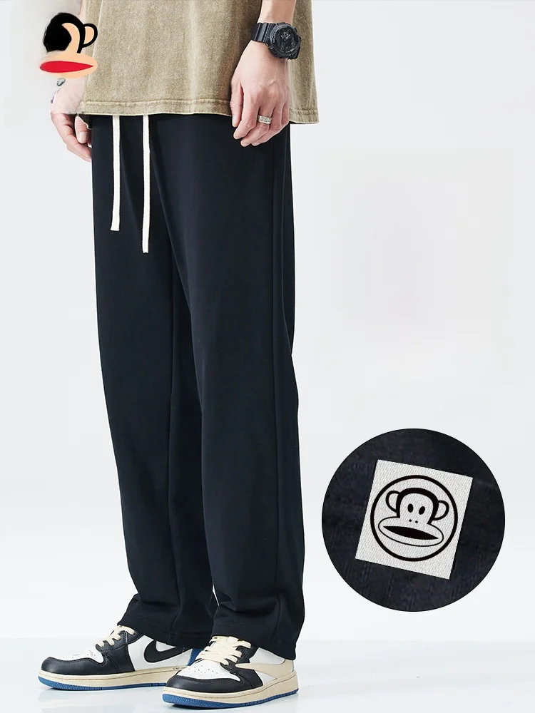 

Мужские повседневные брюки Paul Frank свободного прямого кроя, модные спортивные штаны, осенняя новинка, молодежные, для активного отдыха, хлопок/полиэстер