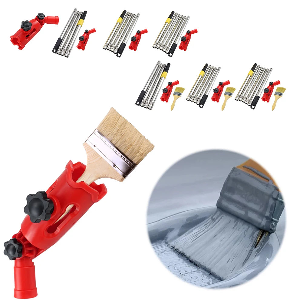 Multi-Angle Paint Brush Extender Retractable Paint Roller Extension Pole Telescopic Rod Paint Edger Tool for High Ceilings