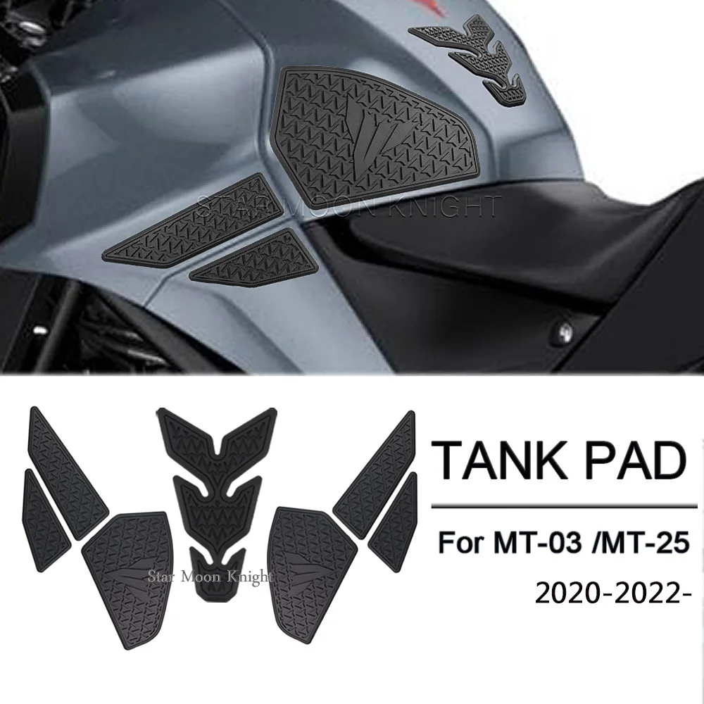 

Motorcycle Side Fuel Tank Pads Protector Stickers Knee Grip Traction Pad For Yamaha MT-03 MT03 MT-25 MT25 2020 - 2022