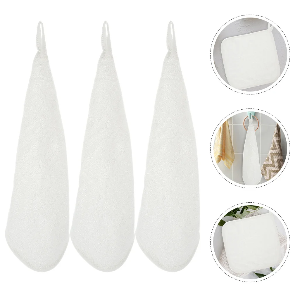 

3Pcs Baby Towels Newborn Soft Washcloths Water Absorbent Breathable Face Burp Cloths Small Towels Baby Washcloths