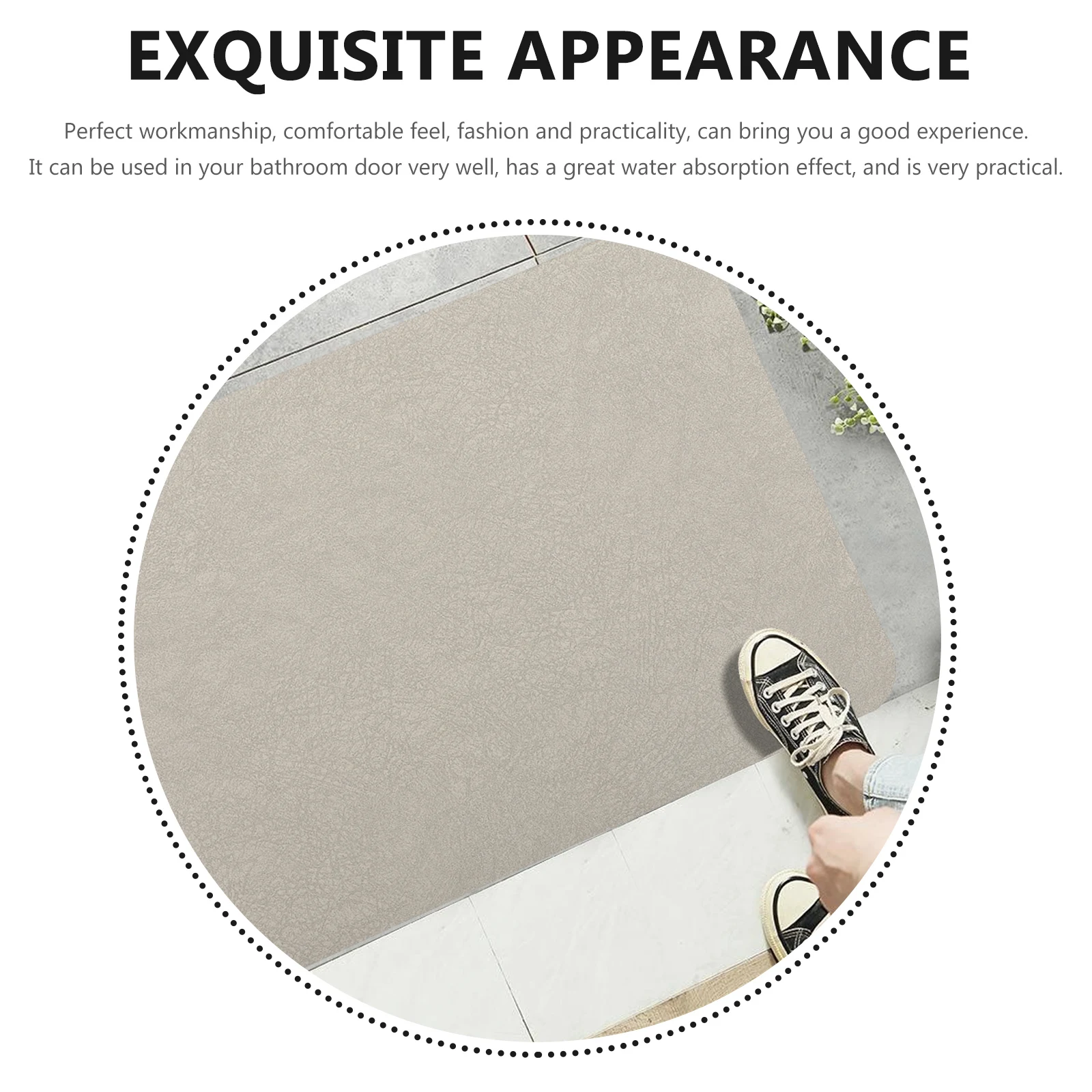 

Soft Diatom Mud Quick-Drying Absorbent Non-Slip Household Toilet Door Mat Bathroom Floor Pad Water Absorption Non-Skid Rug