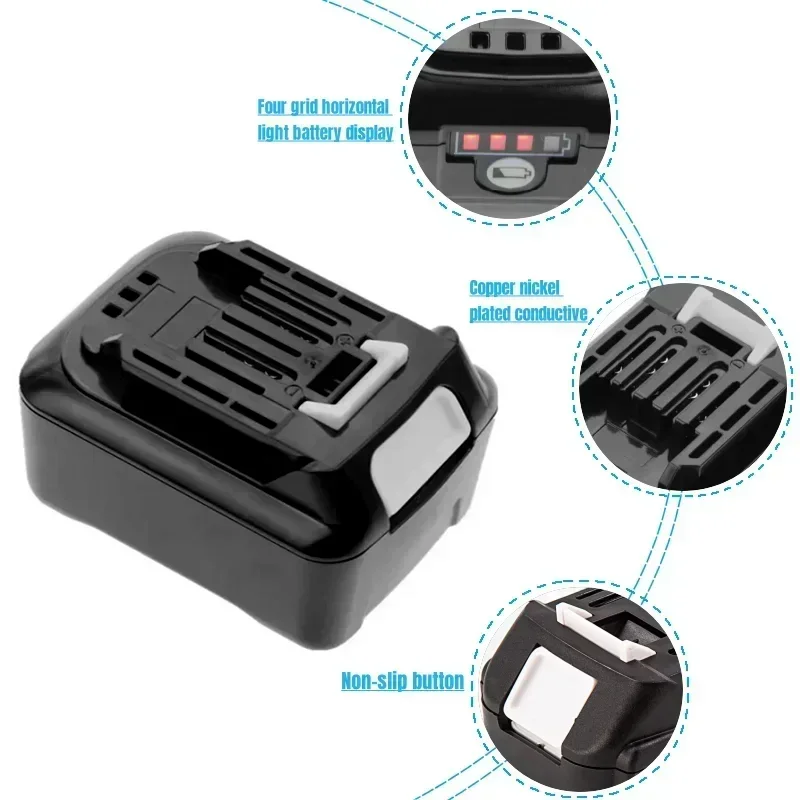 100% новый оригинал для Makita 12 В 6000 мАч литиевая аккумуляторная батарея BL1021B BL1041B BL1015B BL1020B BL1040B 197402   Электроинструменты