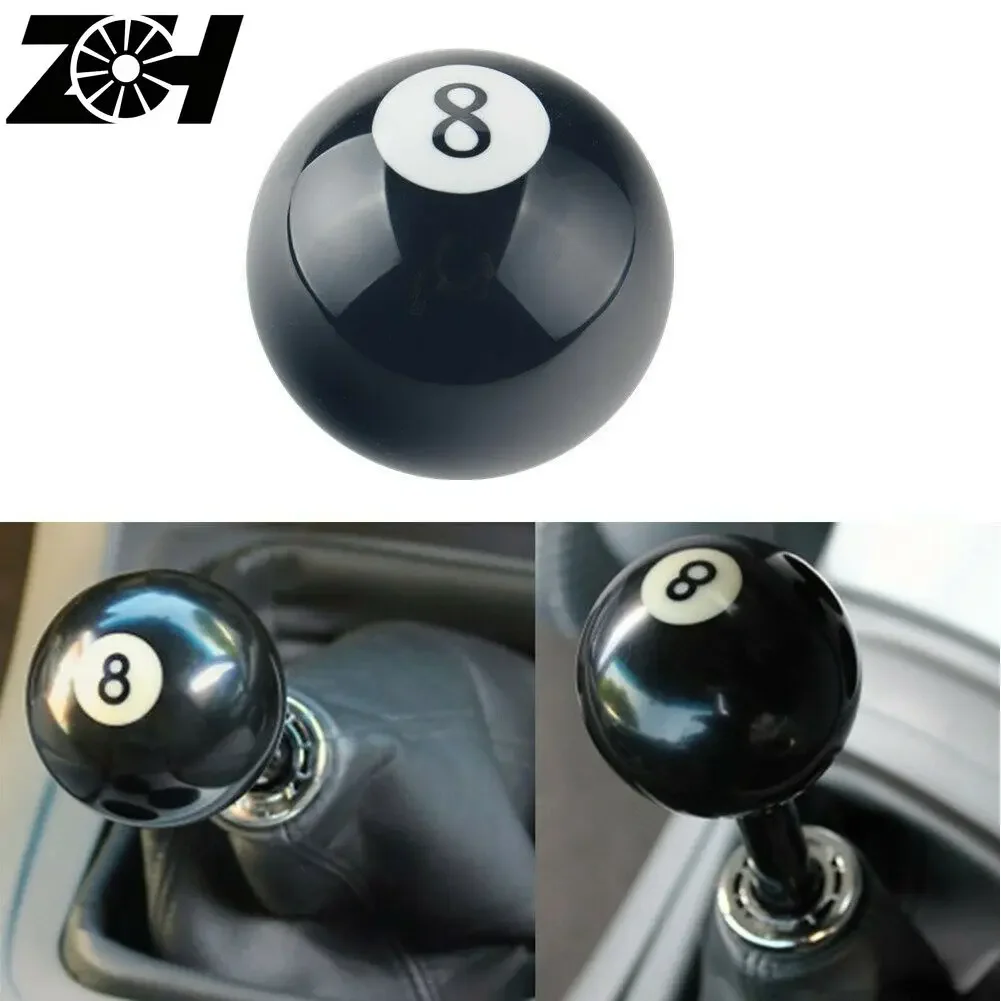 8 Eight Billiard Ball Gear Shift Knob Adapter Universal Vehicle AT MT Shifter Lever Head