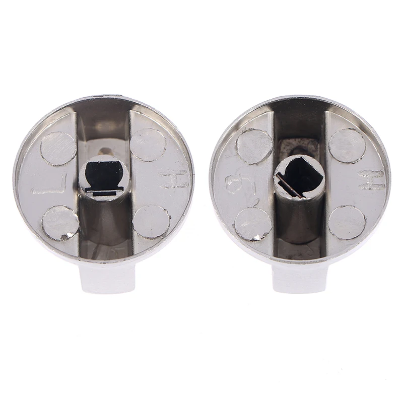 Hot Sale Metal 8mm Universal Silver Gas Stove Control Knobs Adaptors Oven Switch Handle Replacement Parts Kitchen Tool Gadgets