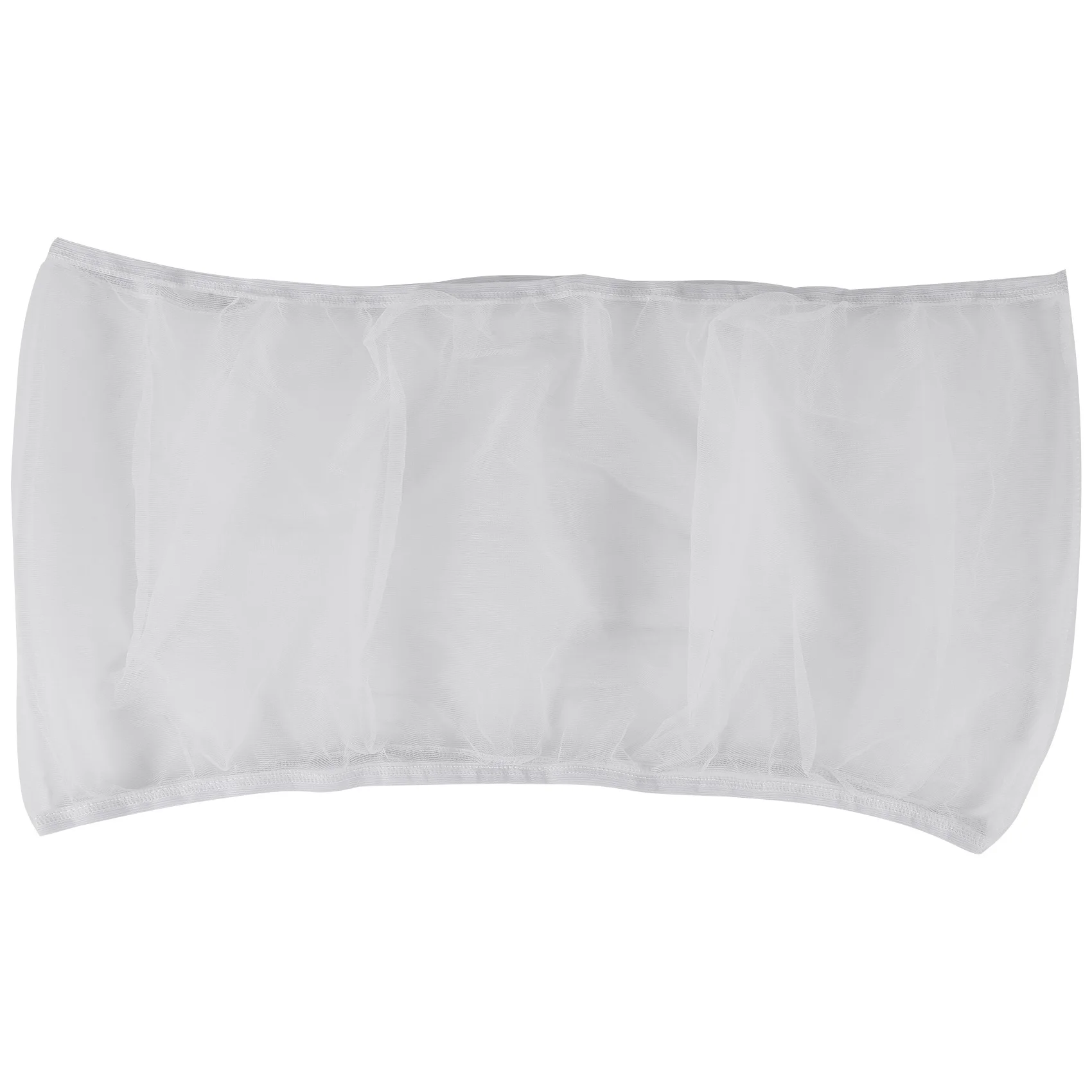 Jaula de Graines para Oiseaux, Cache de Oiseaux en fibra de protección de Jupe (Blanc-M)