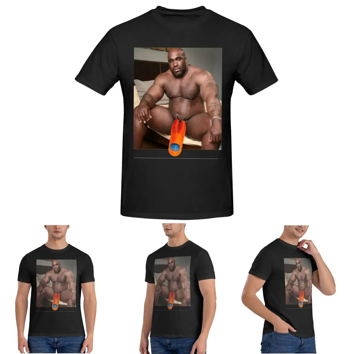 

Мужская футболка Big Dick Black Guy Meme Barry Woodses, хлопковые футболки большого размера, мужские футболки с коротким круглым вырезом, летняя одежда, топы
