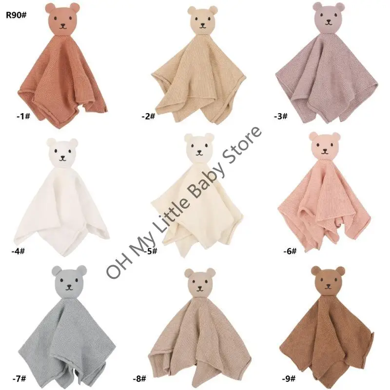 M76C لطيف الدب تكبب لعبة الرضع تهدئة استرضاء منشفة بطانية للأطفال الصغار حديثي الولادة #1