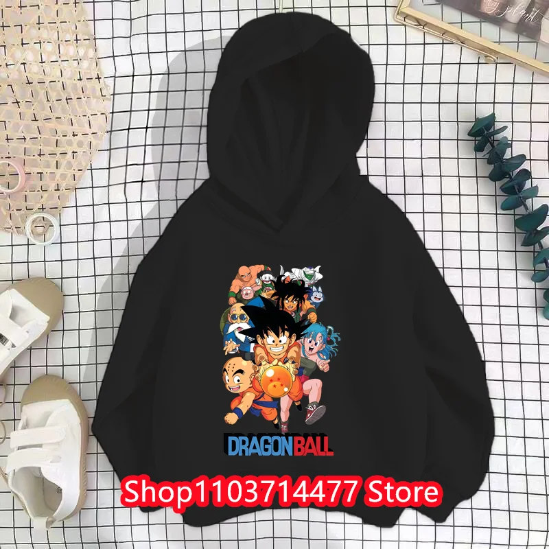 

Boys Japan Anime Dragon Ball Z Goku Cartoon Anime Hoodies Kids Clothes Teenage Tops Children Goku Hip Hop Sweatshirts