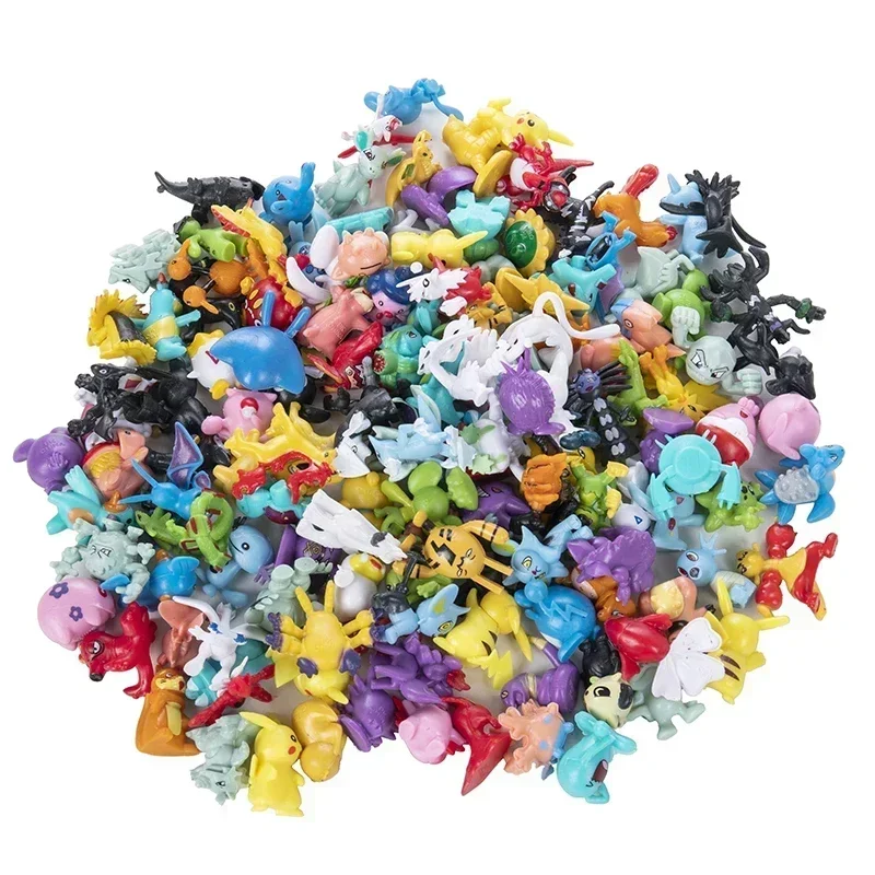 24-144pcs Pokemon Figure Model  Pikachu Anime Dolls 2-3CM Ornamental Decoration Not Repeating Mini Model Toy Kids Christmas Gift