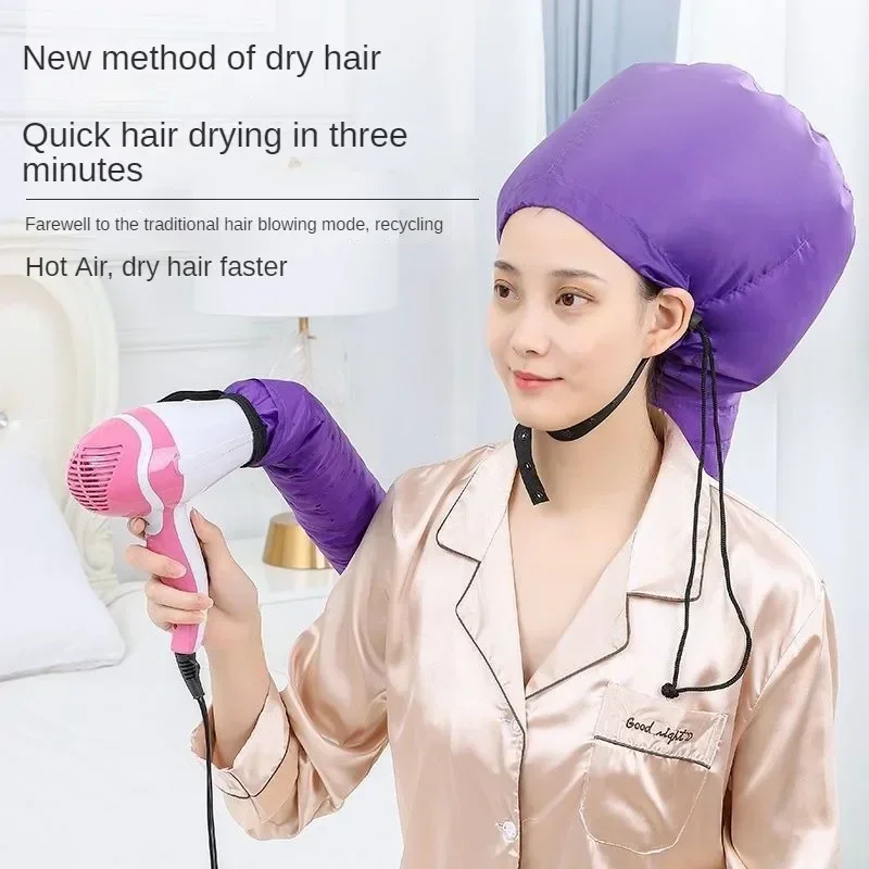 Hair Drying Cap Nourishing Heat Therapy Adjustable Steamer Hair Dryer Home Spa Warm Air Drying Quick Dry Cap