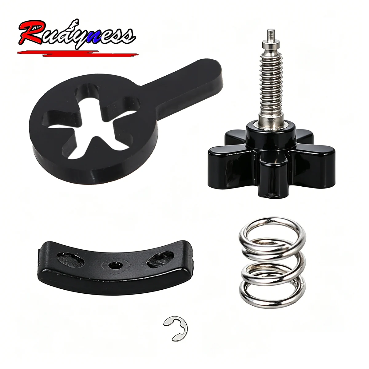 Schwarzes Gashebel-Spannschrauben-Set für Harley Touring Softail Road King Dyna Sportster XL883 1200 Vergasersystem – Detail 2