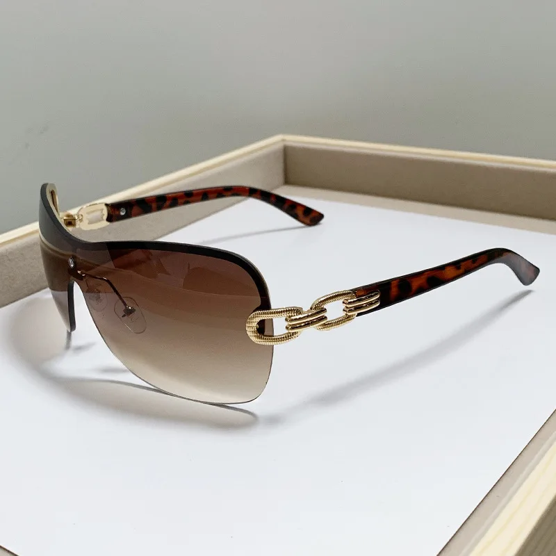 

2503, новые безрамочные очки Y2K, модные солнцезащитные очки, высококачественные солнцезащитные очки Millennium