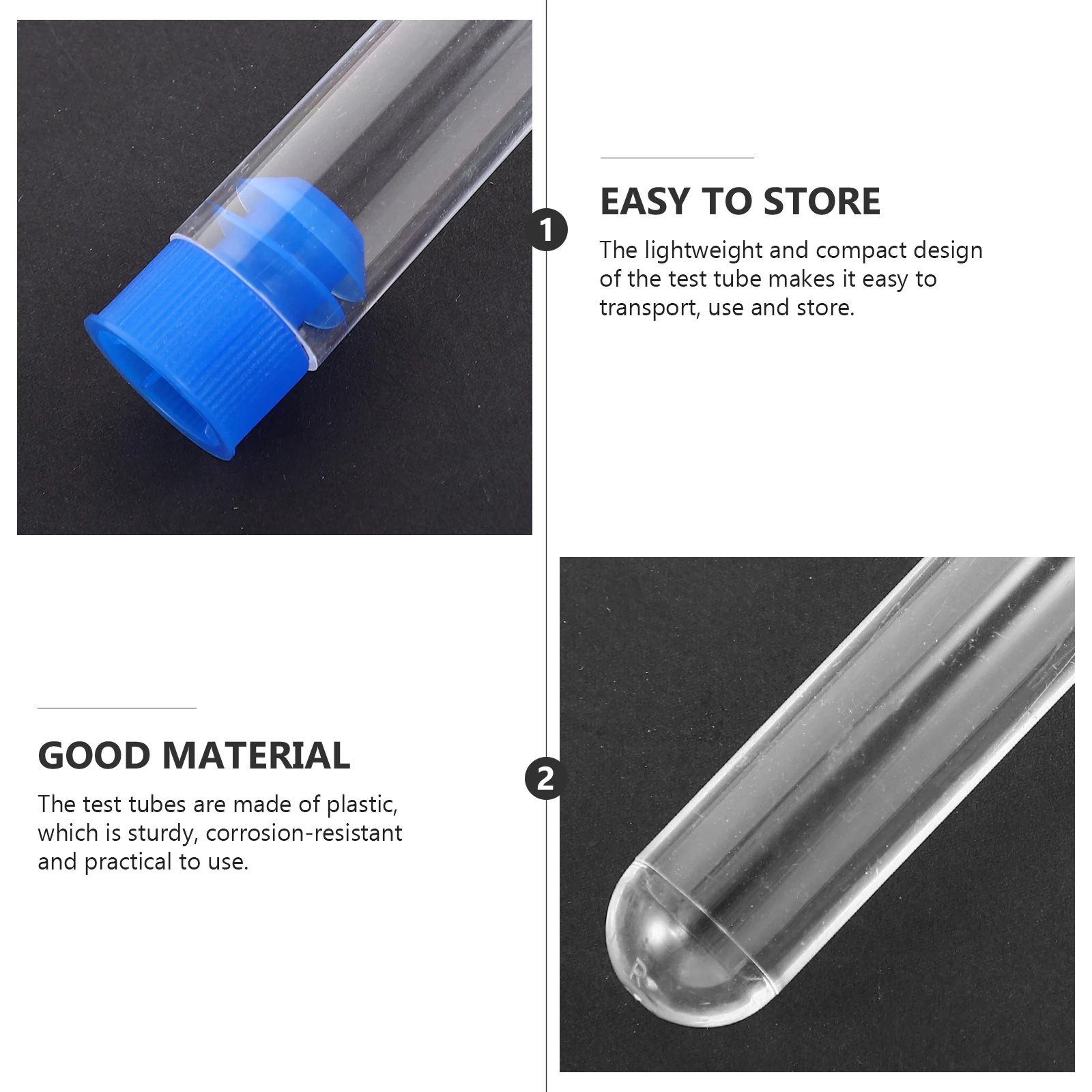 

50 Pcs Small Tubes with Caps Plastic Test Candy Containers Lotion Bottle