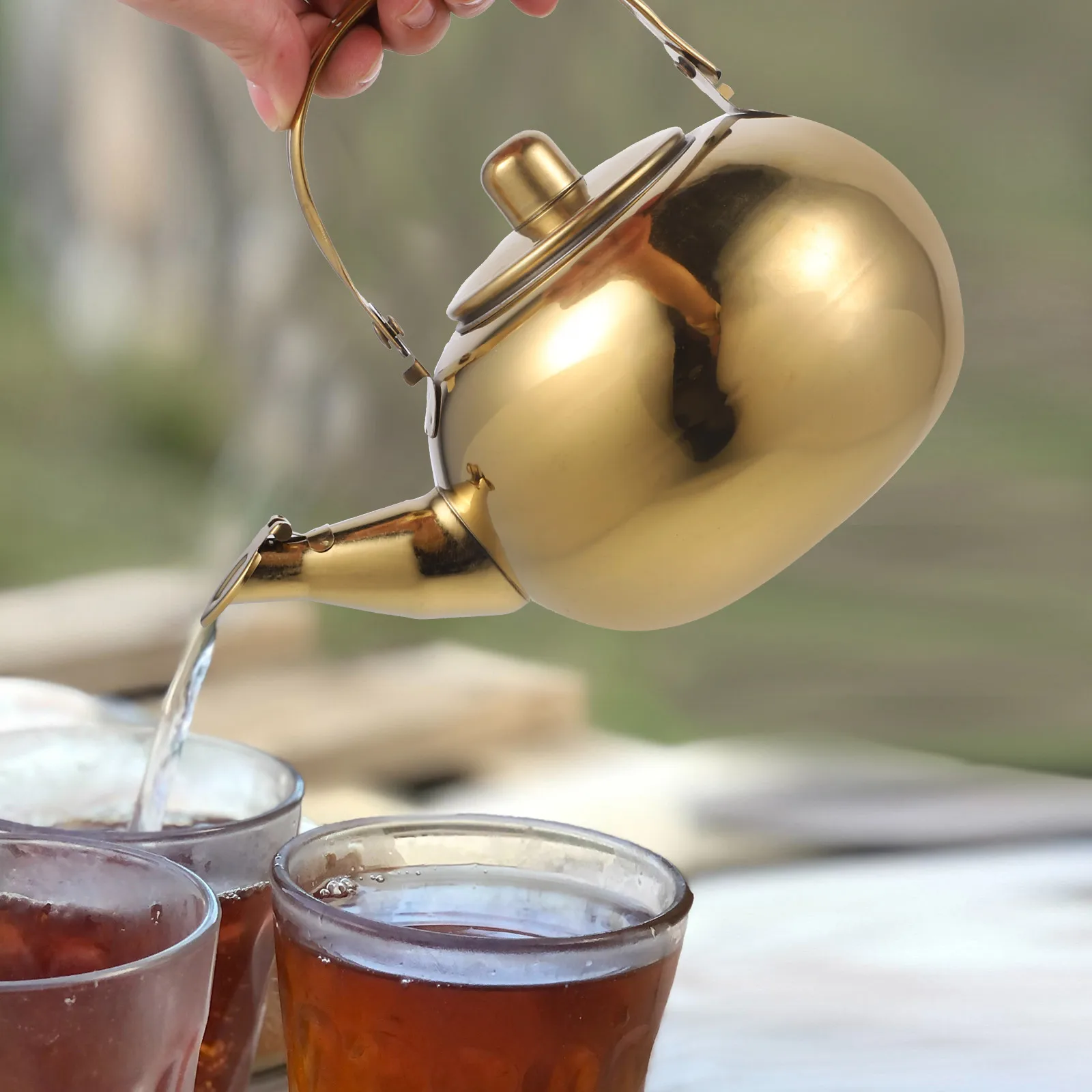 

Stainless Steel Insulated Teapot Thermal Coffee Jug Leak Proof Beverage Ergonomic Handle Home Office Travel Tea Pot