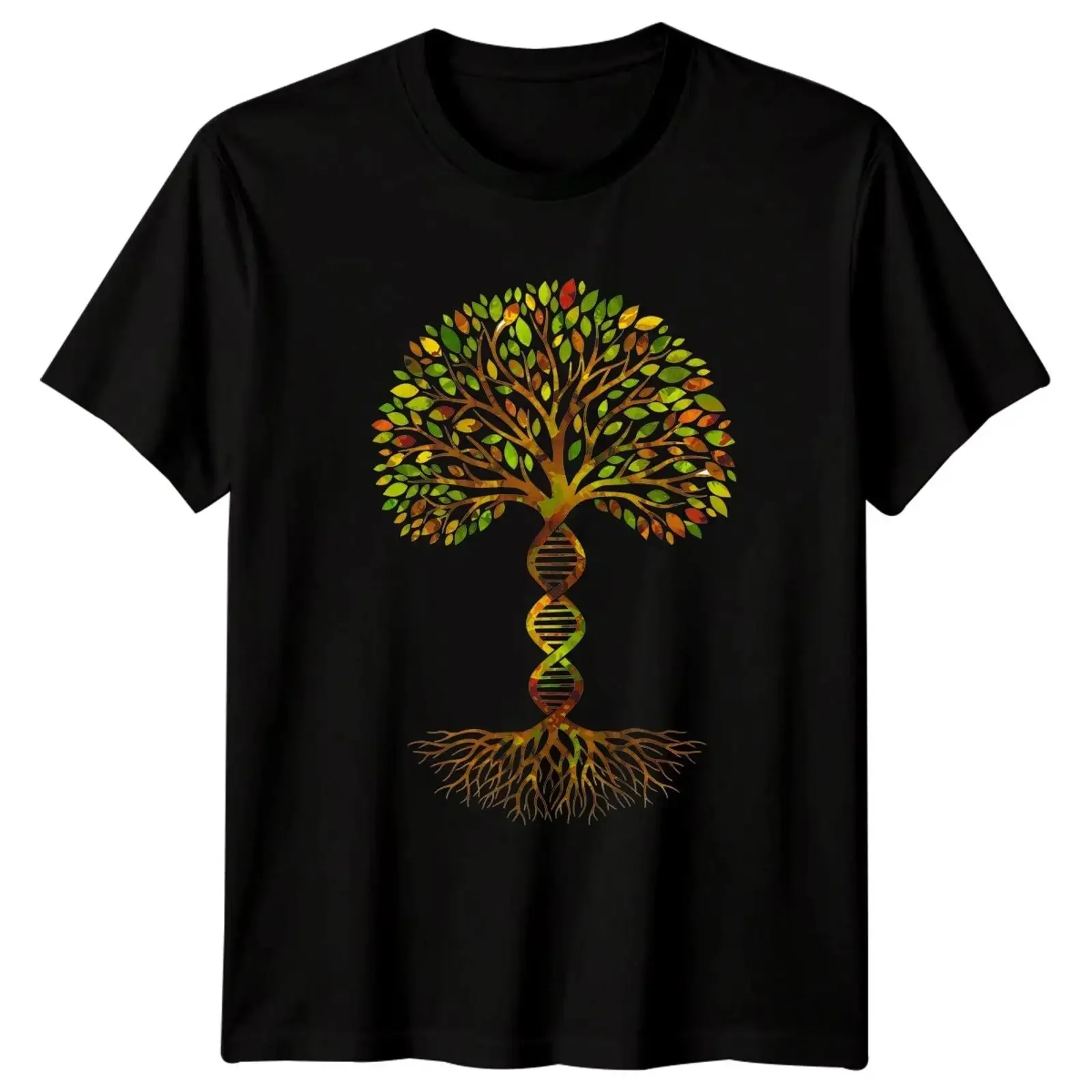 Lebensbaum T-shirt homme DNA Science Nature Biologie Graphique Loisirs Vintage Lavé Unisexe Haut pour tous les jours Doux