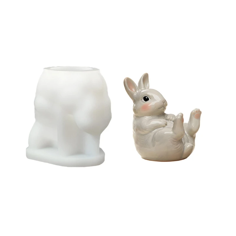 CORD Adorable Rabbit Shaped Silicone Mold for Making Phone Stands and Desk Decors