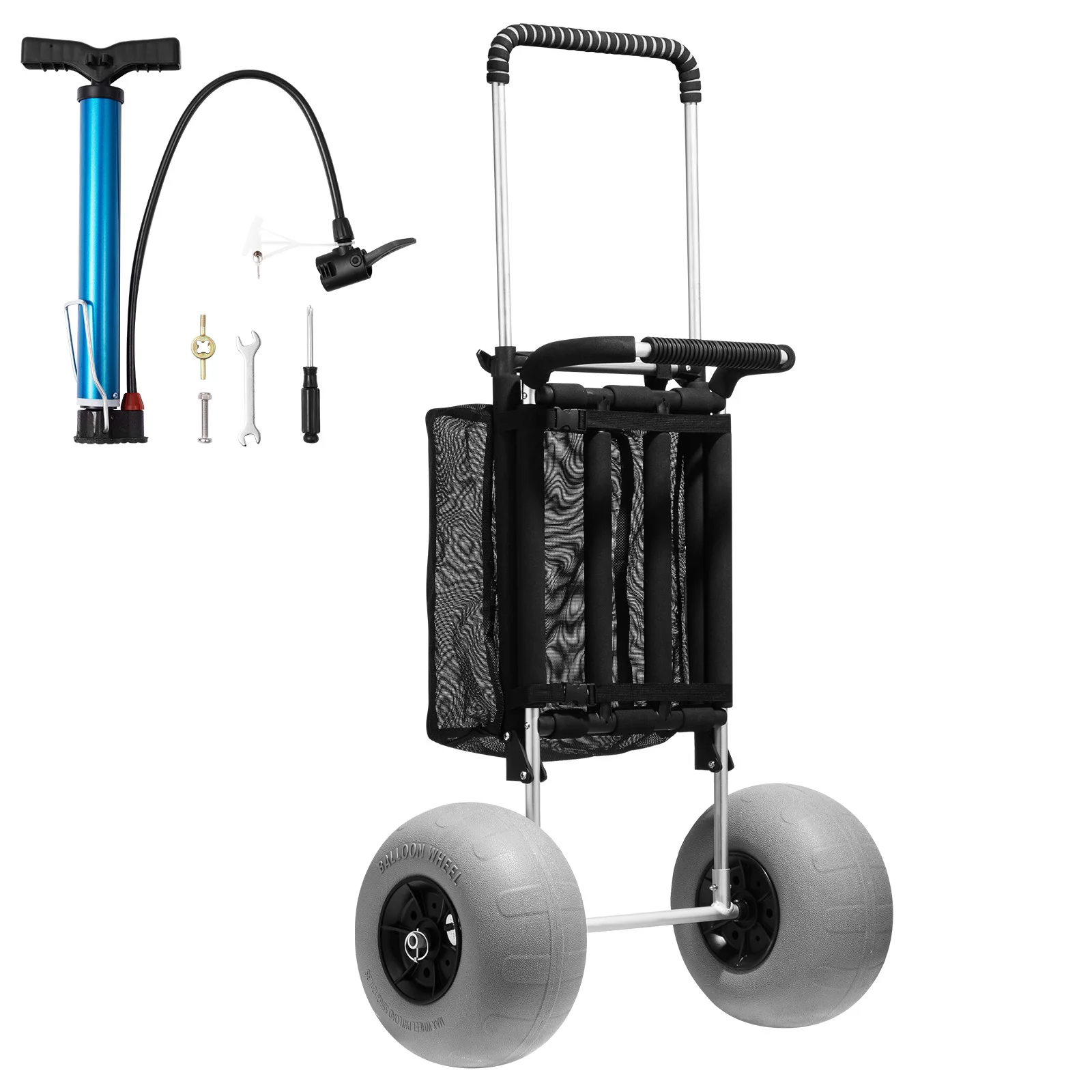 SucceBuy Beach Dolly with Big Wheels for Sand 29.9