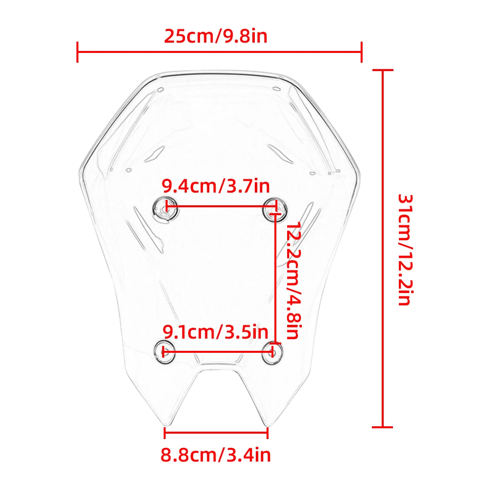 For Kawasaki Z900 Z 900 SE 2025-2026 Motorcycle Touring Windshield Visor Double Bubble Windscreen Wind Deflector Accessories