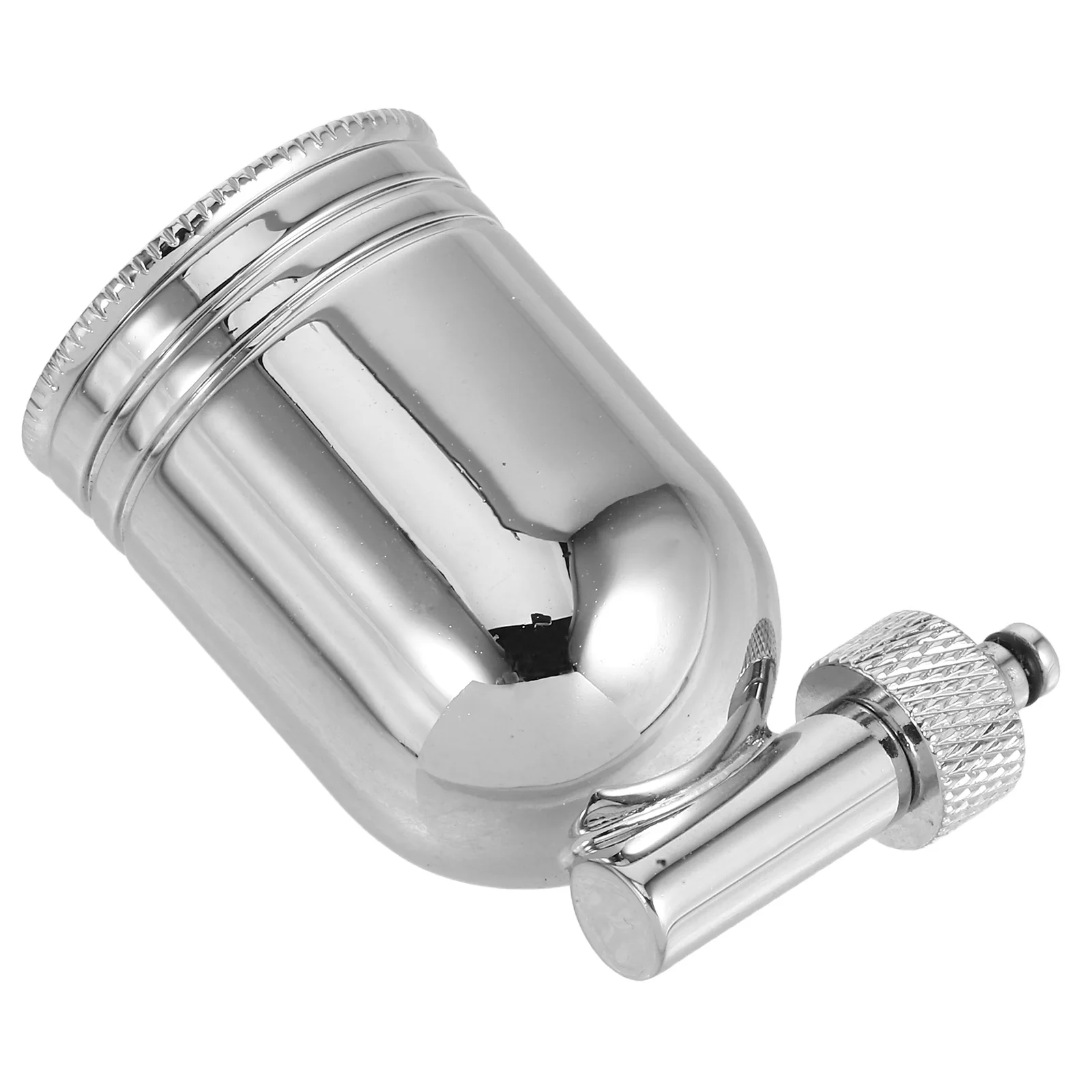 10cc Copper Airbrush Paint Cups Lightweight Silver Spray Gun Pigment Pot Portable Design Durable Material Versatile Usage Model