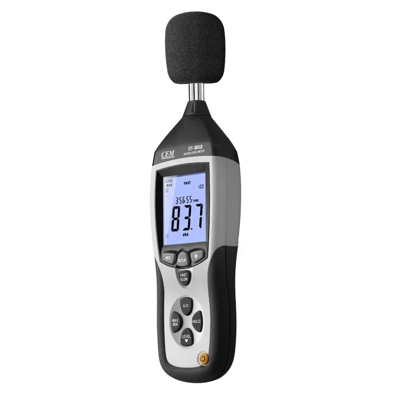 DT-8852 Range 30-130 DB Digital Sound Level Meter, USB Recorder with Data  Function