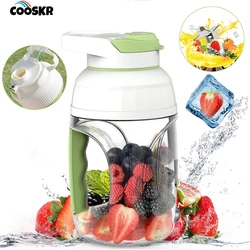 Portable Electric Juicer USB Charging 500/1000/1500ML Fresh Squeezer Fruit Smoothie Milkshake for Kitchen Camping Juicer Cup