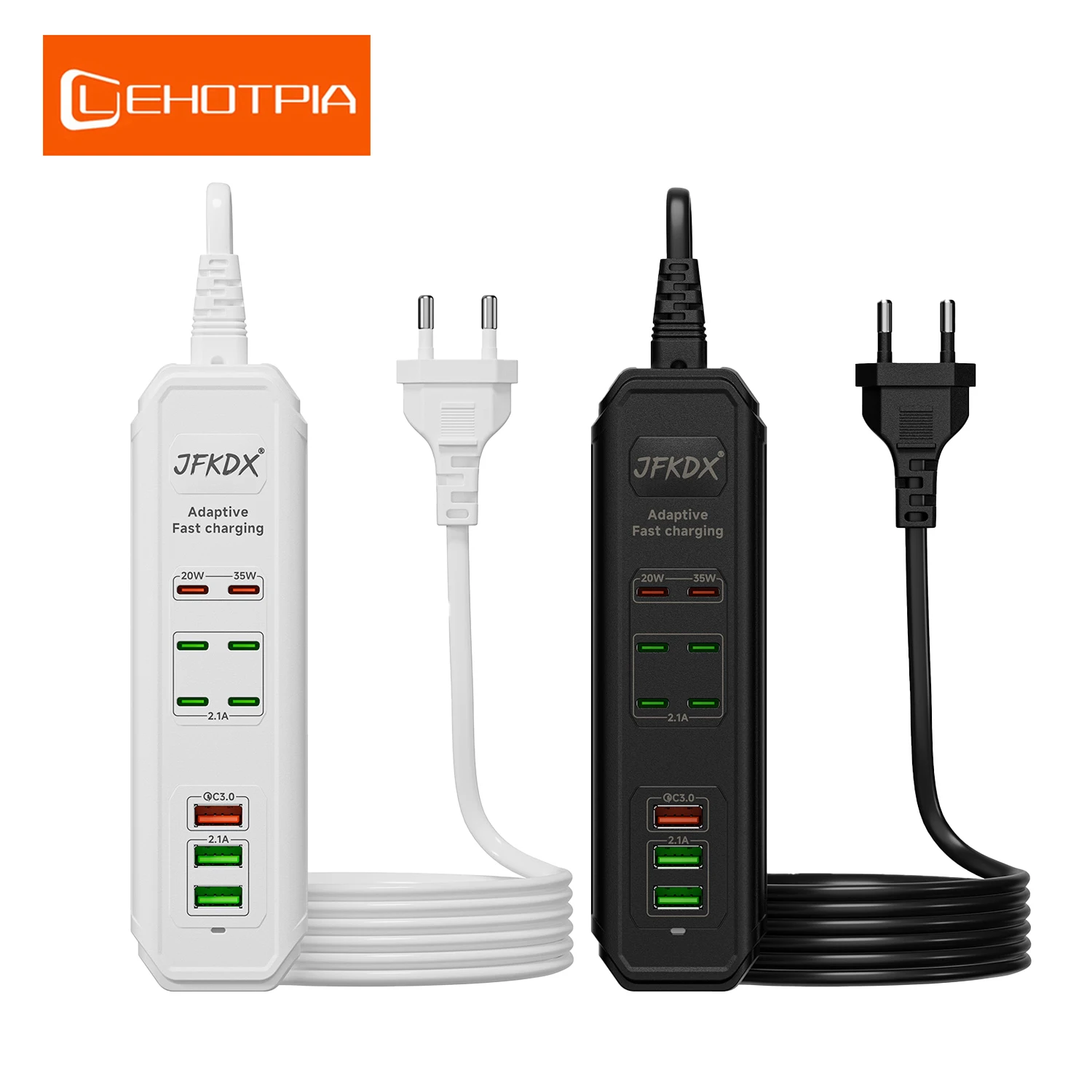 

USB-зарядное устройство высокой мощности для ЕС, США, Великобритании, адаптер питания Multi-PD, 85 Вт, плагин для быстрой зарядки, разъем для быстрой зарядки 1,5 м, разъем для путешествий с несколькими разъемами