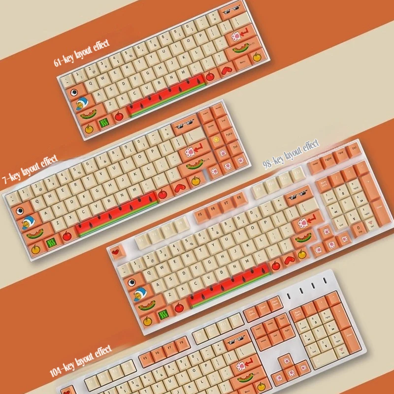 Chinese Ancient Style Keycaps 130keys Cherry Height Pbt Sublimation Keyboard Keycaps For E-Sports Gamer Accessories