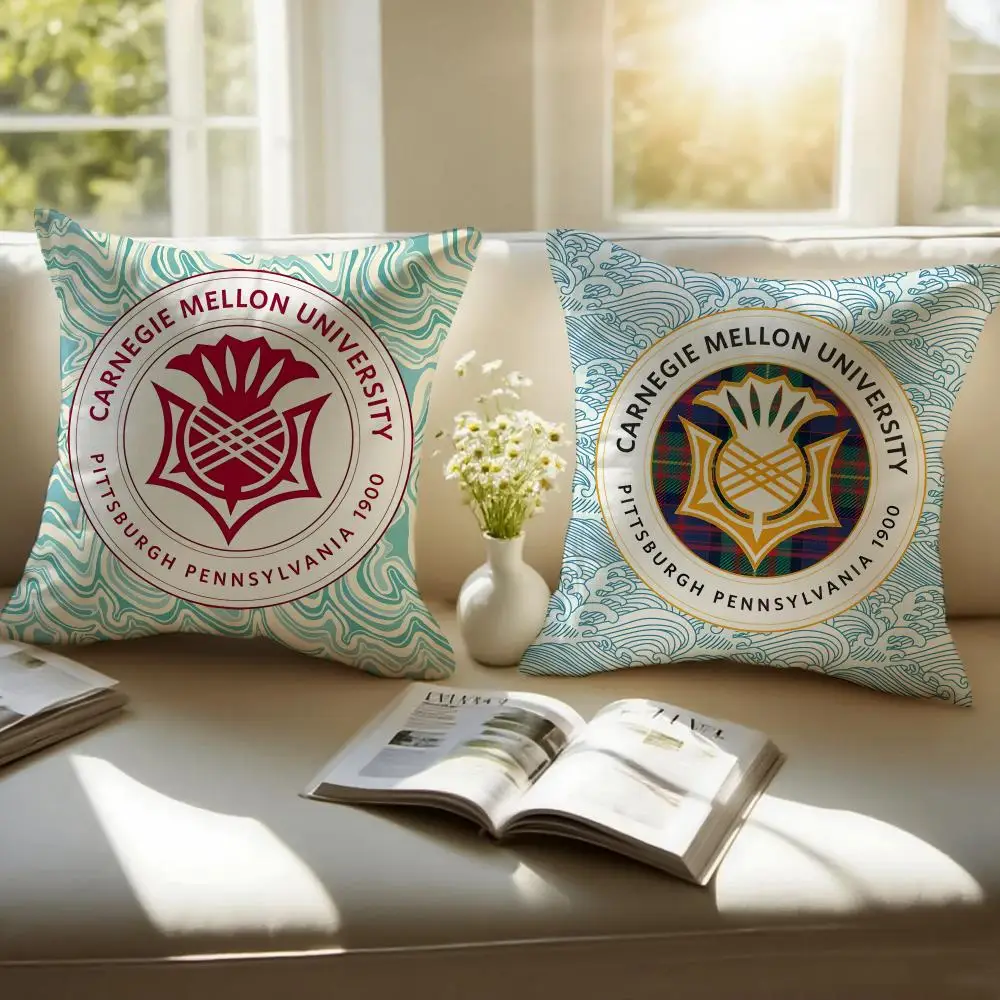 Carnegie Mellon University Cushion Cover Sofa Cushion Cover Personalized Gift Living Room Home Decor Pillow