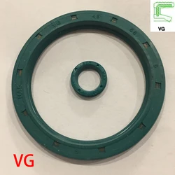 VG 17*25*3 17x25x3 18*24*3 18x24x3 Green NBR Nitrile Rubber Groove Single Lip External Thread Rotaroty Skeleton Gasket Oil Seal