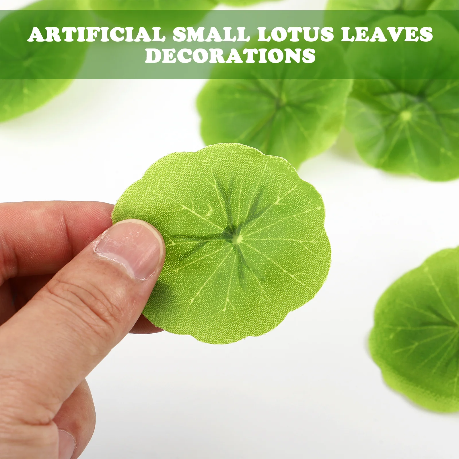 

30Pcs Artificial Lotus Leaves Realistic Plastic Lily Pads Aquarium Fish Tank Decoration Fake Pond Landscape Ornament