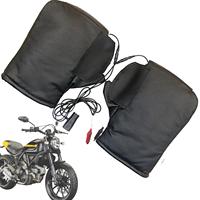 12V motorcycle heated grip cover waterproof Heated Handlebar Muffs Electric Comfortable Snowmobile Heated Grip Gloves for Riding