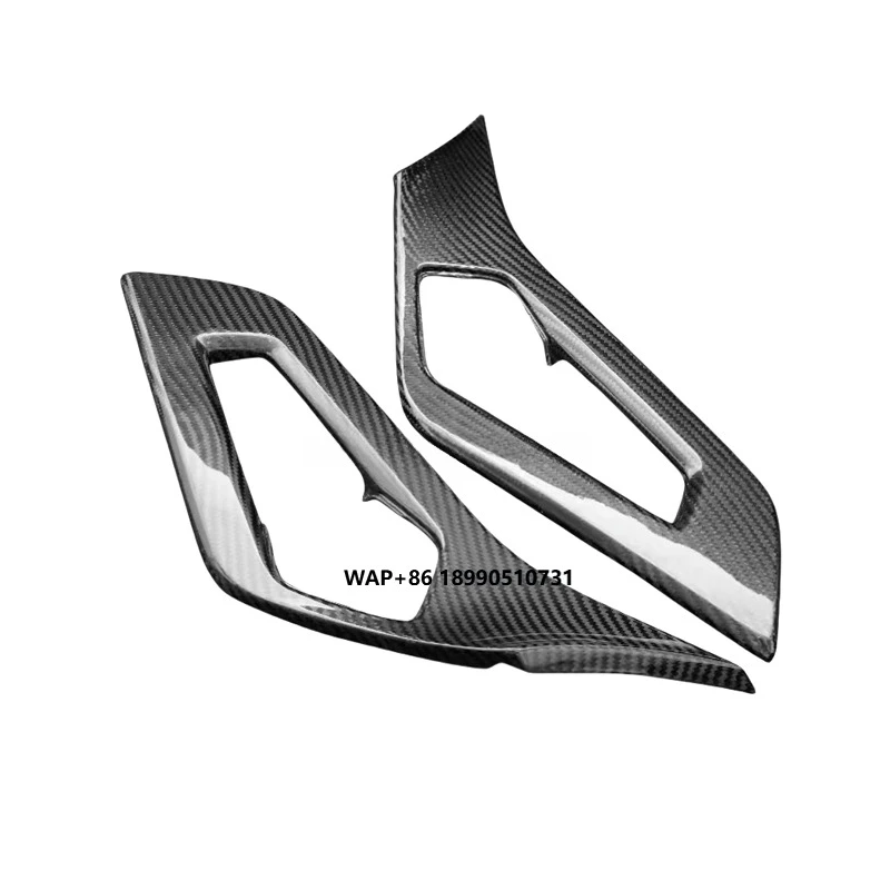 

High Quality Real Dry Carbon Fiber Interior 2PCS Car Pull Door Handle Inner Cover for Aventador Lp700 Interior Kits