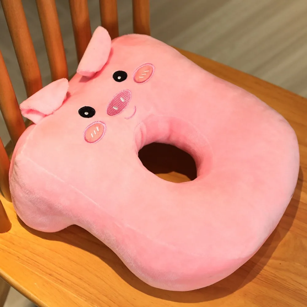 

Comfortable Cartoon Nap Pillow Animal Pattern Hollow Hole Sleeping Pillow Wear Resistant Soft Desk Rest Pillow Office