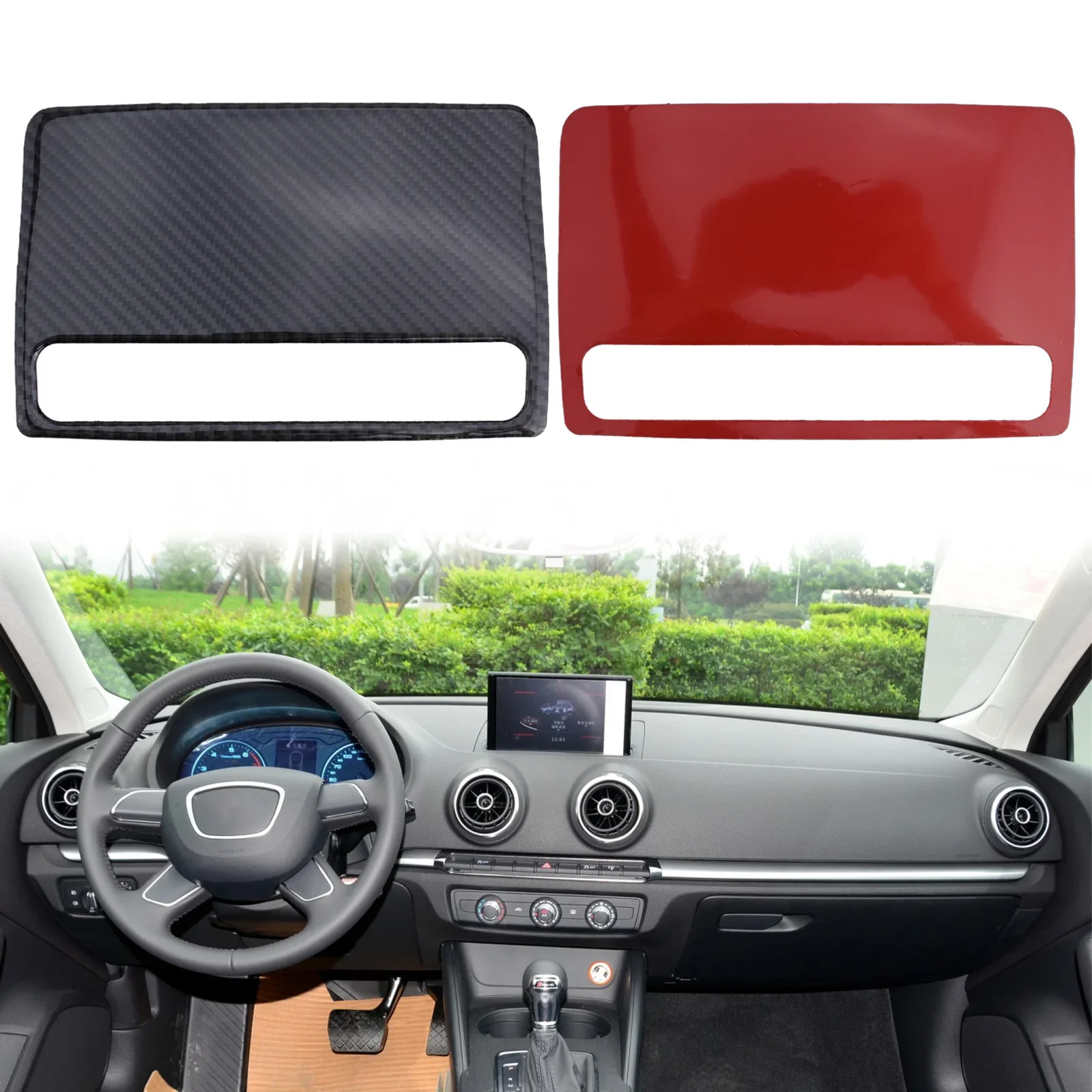 

Enhance the Appearance of Your Car's Interior with Carbon Fiber Middle Console Air Outlet Vent Trim For A3 S3 2014 2020