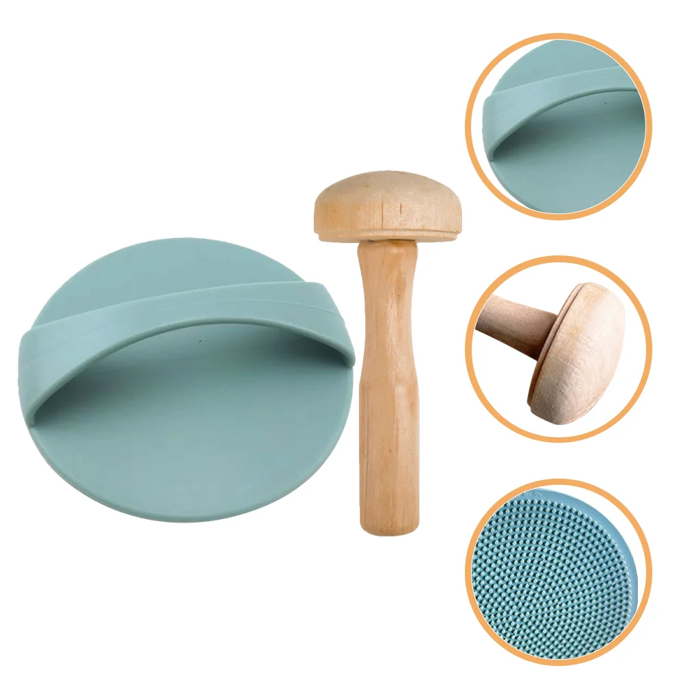 Printmaking Tool Set Rollers Ink Plates Engraving Mushroom Mat Wooden Plastic Portable Pad Child Handcrafts