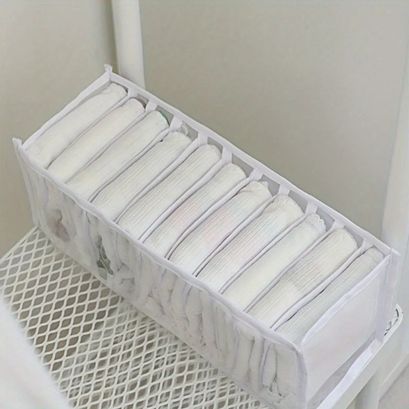 1/2/4PCS 11Grid Foldable Fabric Underwear Box Divider For Socks Bras Stockings Ties Wardrobe