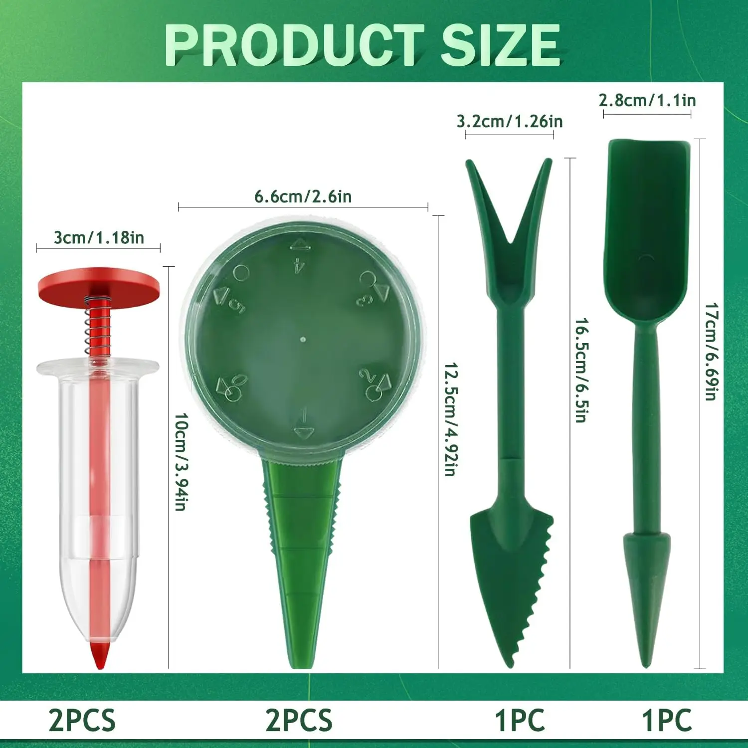 Mini Seeder Manual Seeder Small Seeder Adjustable Multi-functional Gardening Seed Planter Handheld Flower and Plant Sowing Tool