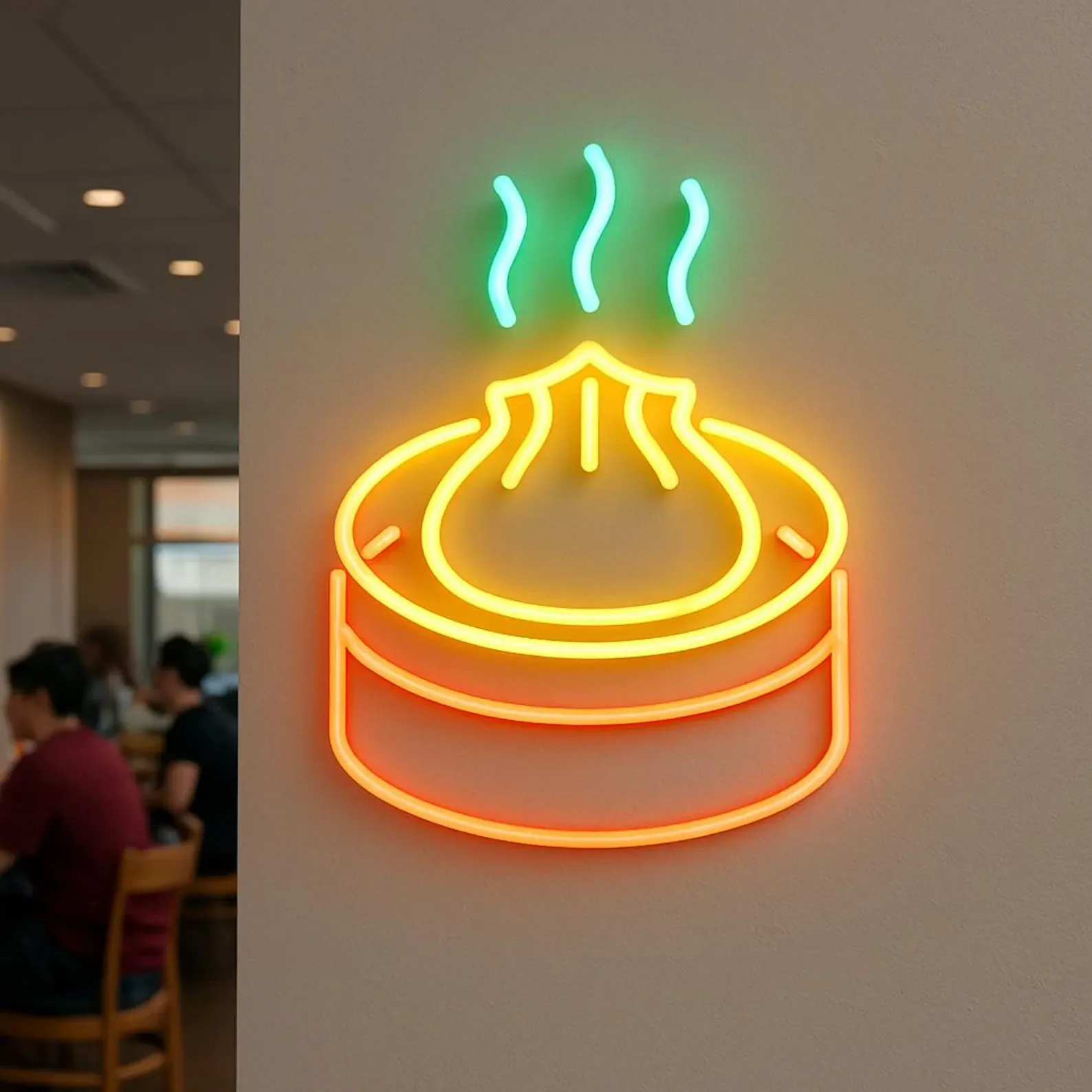Dim Sum Neon Sign,Asian Cuisine Led Sign,Food Trucks Neon Decor,Chinese Snacks Decor,Street Food Decor,Business Neon Sign