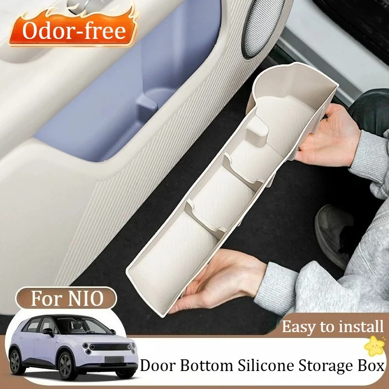 For NIO Firefly 2025 Under Door Storage Box Car Storage Box Car Inner Door Slot Waterproof Storage Interior Modification Tools