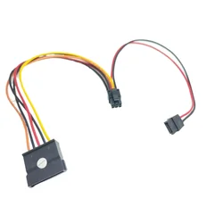 Computer Power Supply Cable 6P To SATA SSD HDD ODD Optical Drive Cord for DELL 9020 7070 7060 3060 3070 3080 3681 T1700 XE2 SFF