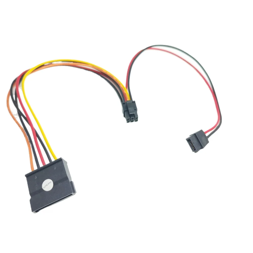 Computer Power Supply Cable 6P To SATA SSD HDD ODD Optical Drive Cord for DELL 9020 7070 7060 3060 3070 3080 3681 T1700 XE2 SFF