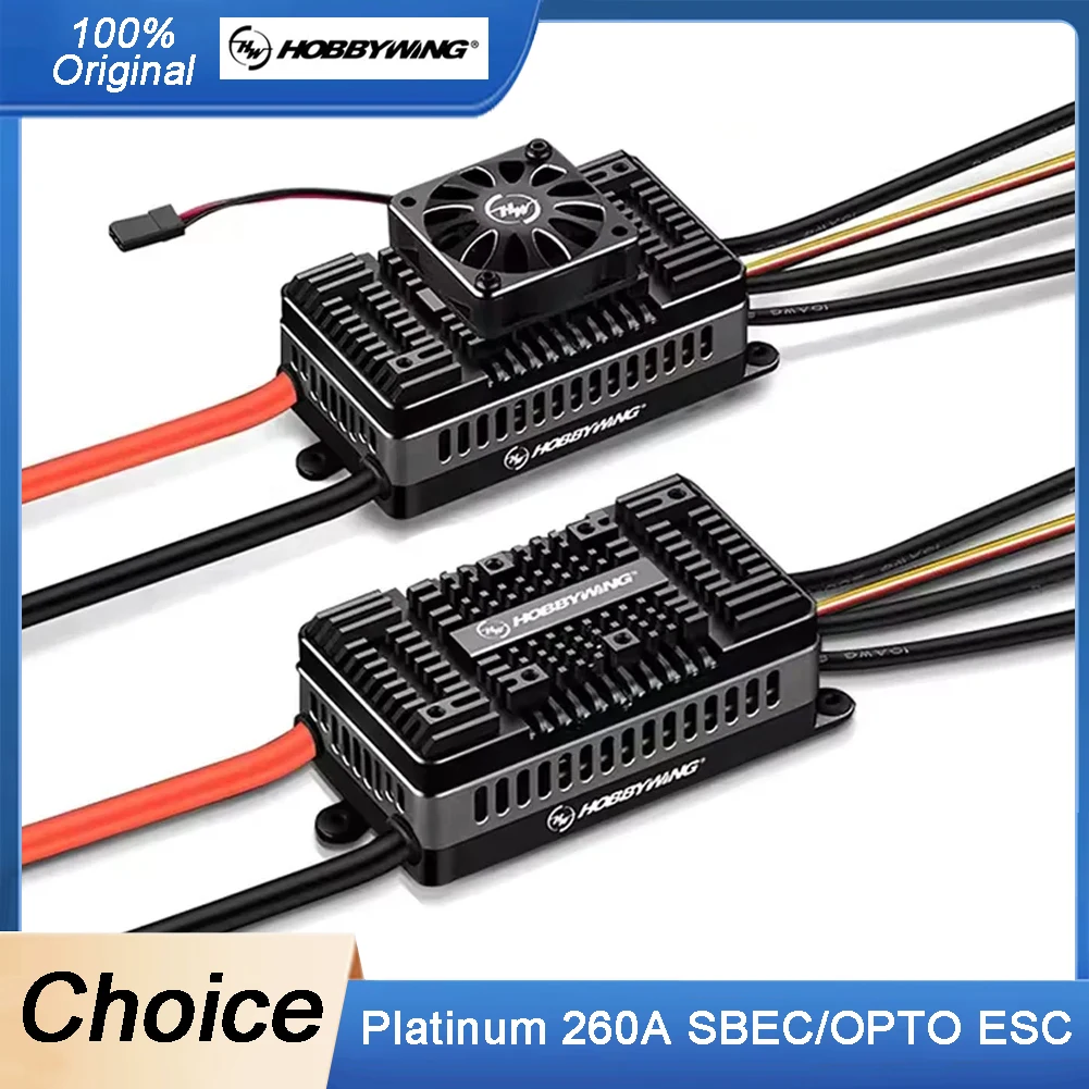 

Hobbywing Platinum 260A SBEC/OPTO HV V5 ESC 6-14S Lipo бесщеточный регулятор скорости ESC для электрического вертолета 700-800/фиксированного крыла